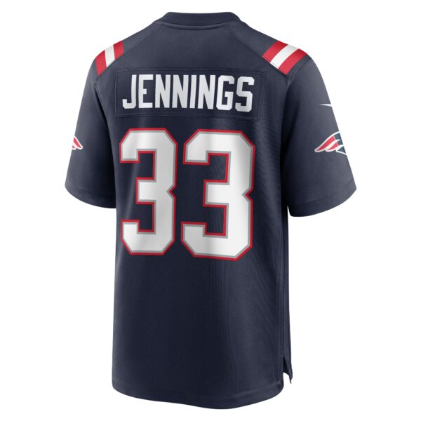 Men’s New England Patriots Anfernee Jennings Nike Navy Team Game Jersey