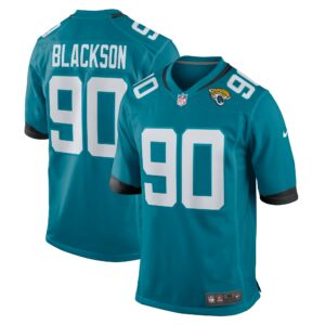 Men's Jacksonville Jaguars Angelo Blackson Nike Teal Team Game Jersey