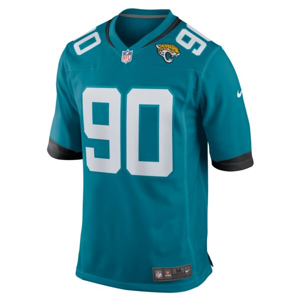 Men’s Jacksonville Jaguars Angelo Blackson Nike Teal Team Game Jersey