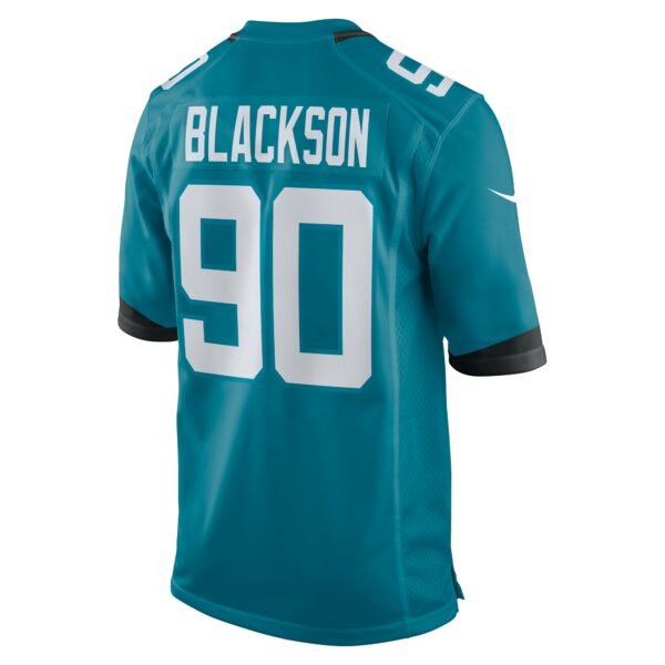 Men’s Jacksonville Jaguars Angelo Blackson Nike Teal Team Game Jersey