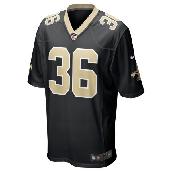 Men’s New Orleans Saints Anthony Johnson Nike Black Team Game Jersey