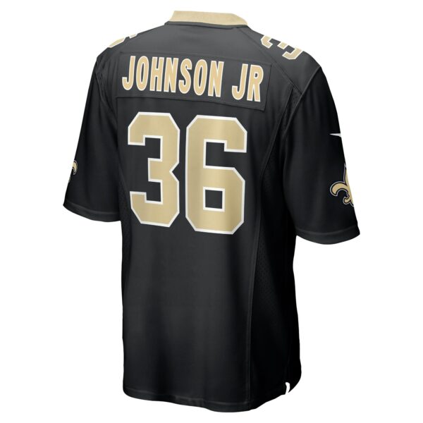 Men’s New Orleans Saints Anthony Johnson Nike Black Team Game Jersey