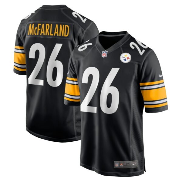 Men’s Pittsburgh Steelers Anthony McFarland Jr. Nike Black Game Player Jersey