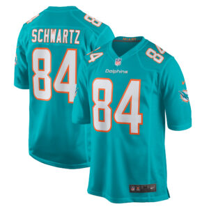 Men's Miami Dolphins Anthony Schwartz Nike Aqua Team Game Jersey