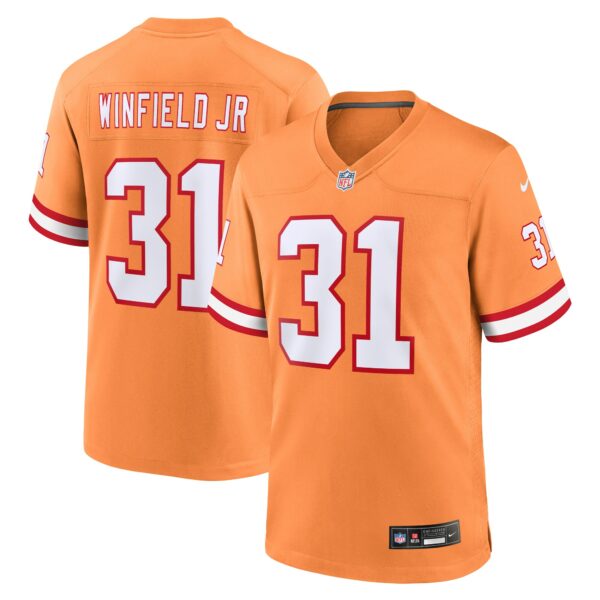 Men’s Tampa Bay Buccaneers Antoine Winfield Jr. Nike Orange Throwback Game Jersey