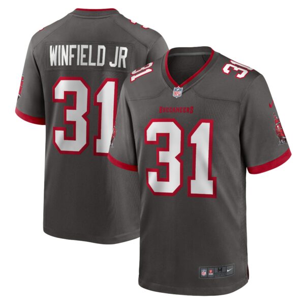 Men’s Tampa Bay Buccaneers Antoine Winfield Jr. Nike Pewter Game Jersey