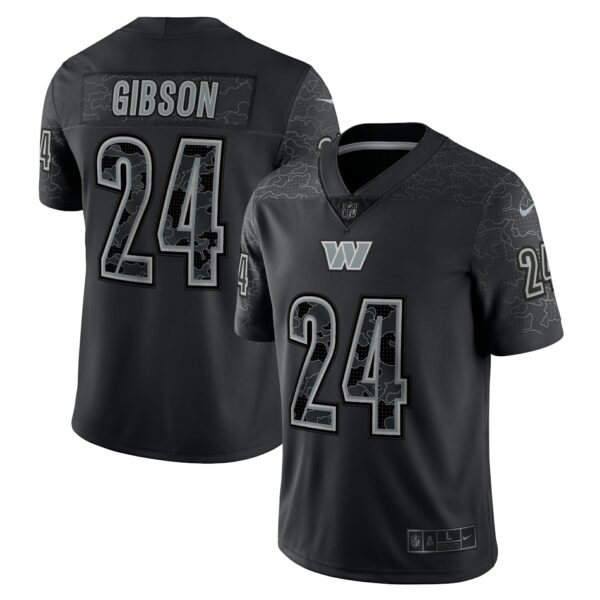 Men’s Washington Commanders Antonio Gibson Nike Black RFLCTV Limited Jersey