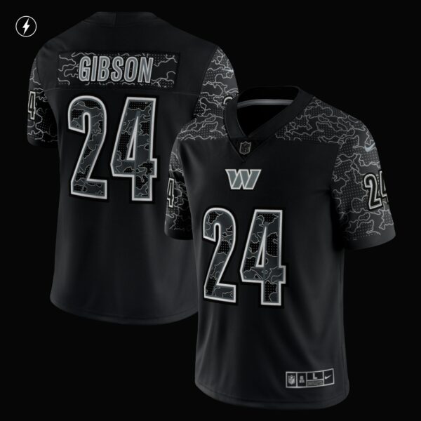 Men’s Washington Commanders Antonio Gibson Nike Black RFLCTV Limited Jersey