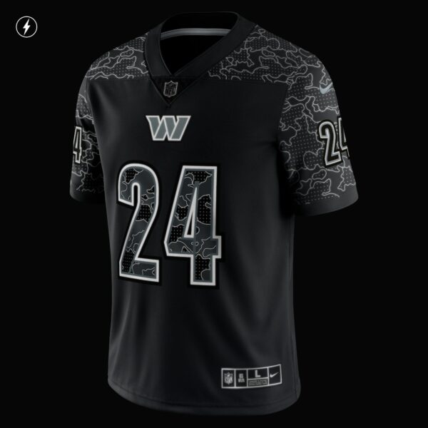 Men’s Washington Commanders Antonio Gibson Nike Black RFLCTV Limited Jersey