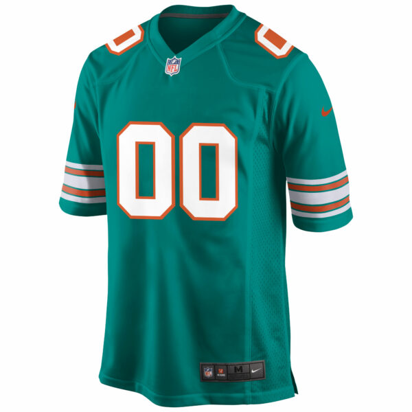 Men’s Miami Dolphins Nike Aqua Alternate Custom Game Jersey