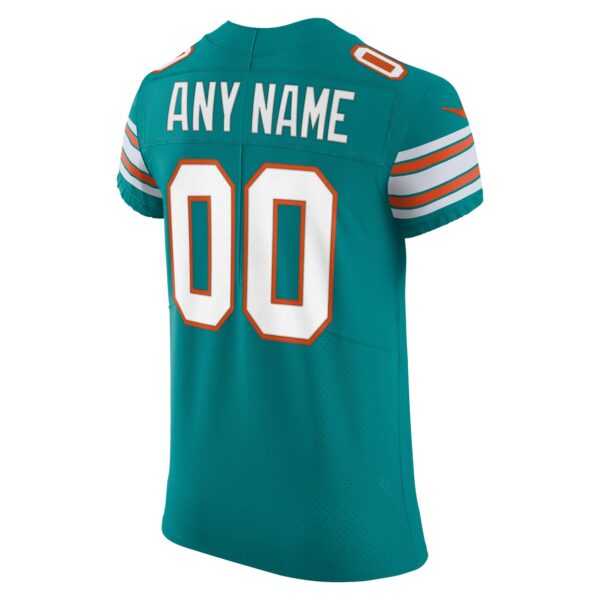 Men’s Miami Dolphins Nike Aqua Elite Vapor Untouchable Custom Jersey