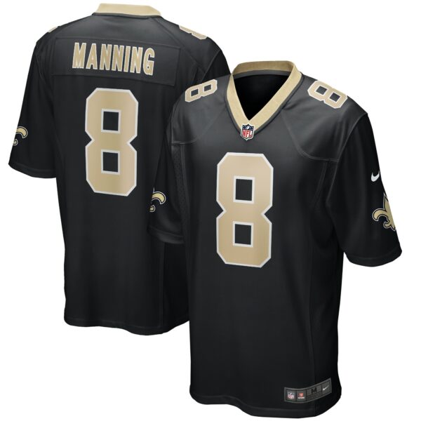 Men’s New Orleans Saints Archie Manning Nike Black Game Retired Player Jersey