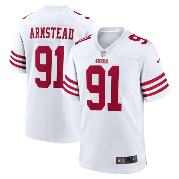 Men’s San Francisco 49ers Arik Armstead Nike White Player Game Jersey