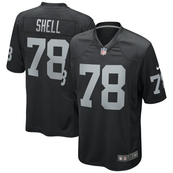 Men’s Las Vegas Raiders Art Shell Nike Black Game Retired Player Jersey