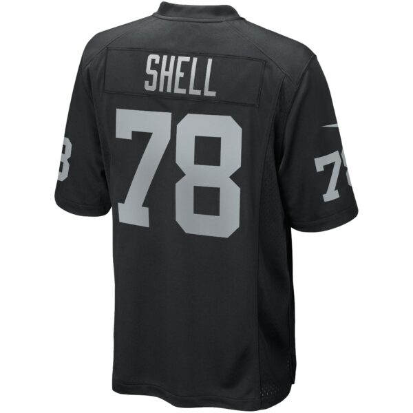 Men’s Las Vegas Raiders Art Shell Nike Black Game Retired Player Jersey