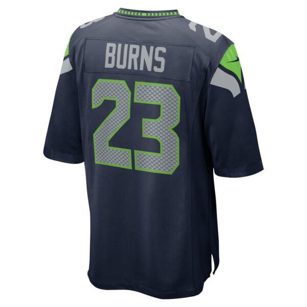 Men’s Seattle Seahawks Artie Burns Nike College Navy Game Jersey