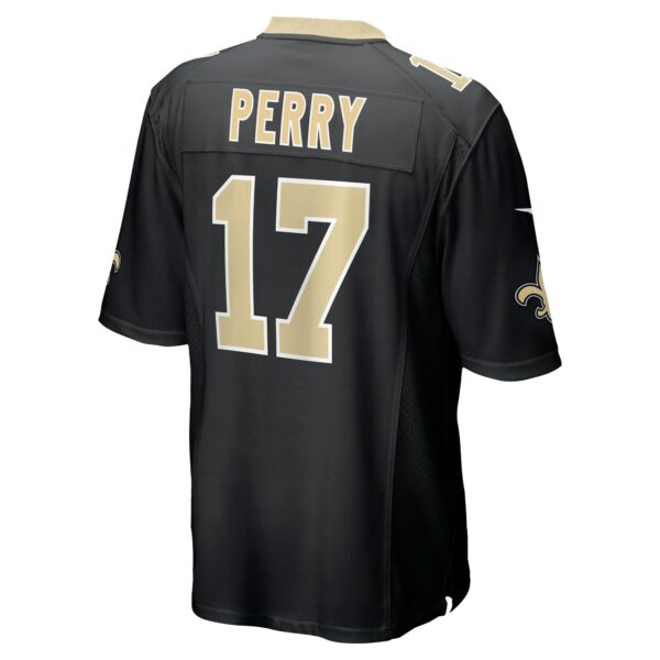 Men’s New Orleans Saints A.T. Perry Nike Black Team Game Jersey