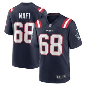 Men's New England Patriots Atonio Mafi Nike Navy Team Game Jersey