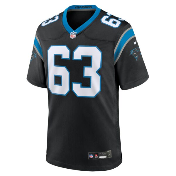 Men’s Carolina Panthers Austin Corbett Nike Black Team Game Jersey