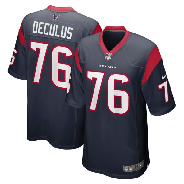 Men’s Houston Texans Austin Deculus Nike Navy Game Player Jersey