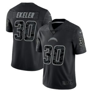 Men's Los Angeles Chargers Austin Ekeler Nike Black RFLCTV Limited Jersey