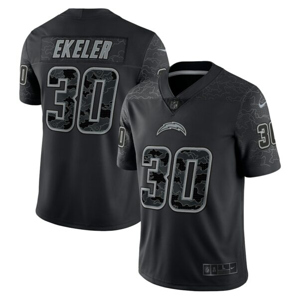 Men’s Los Angeles Chargers Austin Ekeler Nike Black RFLCTV Limited Jersey