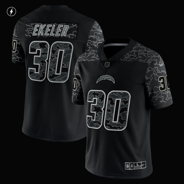 Men’s Los Angeles Chargers Austin Ekeler Nike Black RFLCTV Limited Jersey