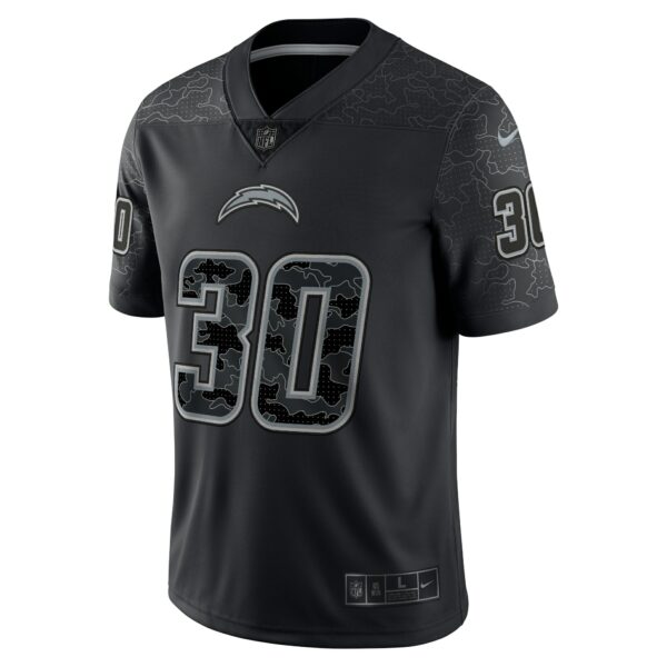 Men’s Los Angeles Chargers Austin Ekeler Nike Black RFLCTV Limited Jersey