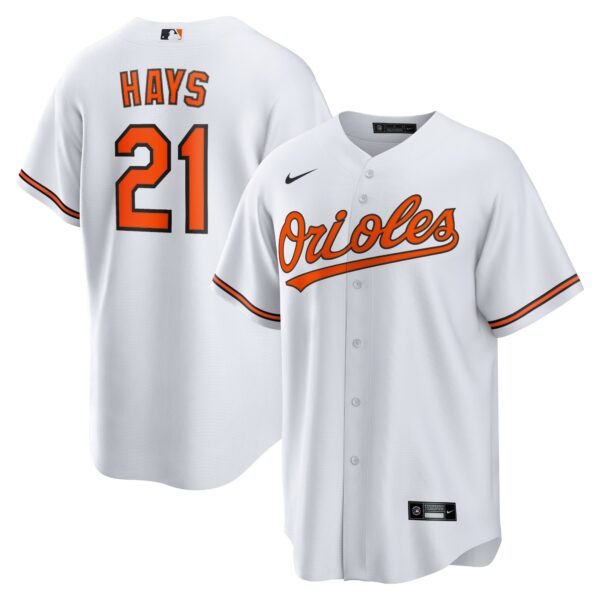 Men’s Baltimore Orioles Austin Hays Nike White Replica Player Jersey