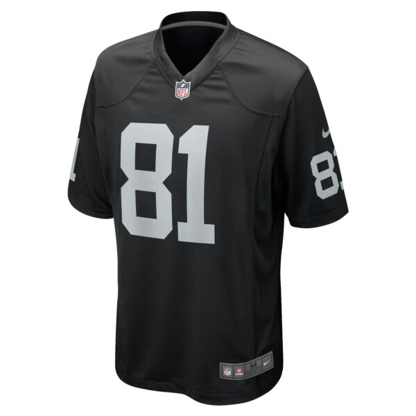 Men’s Las Vegas Raiders Austin Hooper Nike Black Team Game Jersey