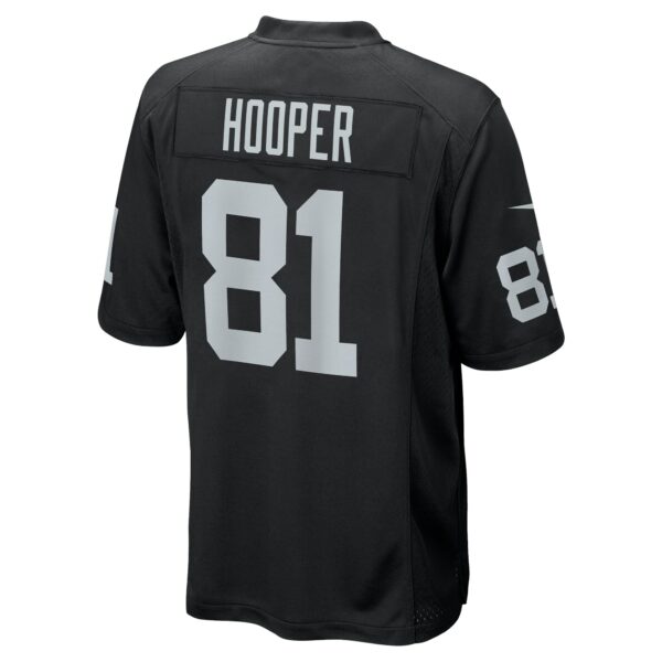 Men’s Las Vegas Raiders Austin Hooper Nike Black Team Game Jersey