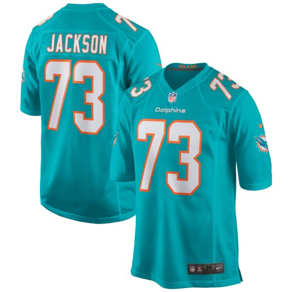 Men’s Miami Dolphins Austin Jackson Nike Aqua Game Jersey