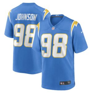 Men's Los Angeles Chargers Austin Johnson Nike Powder Blue Game Player Jersey