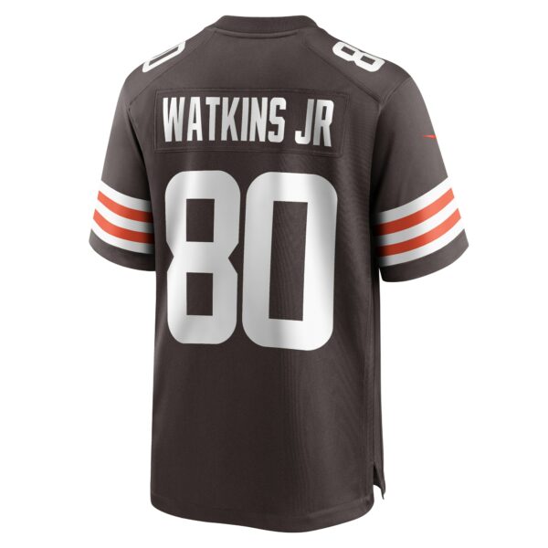 Men’s Cleveland Browns Austin Watkins Jr. Nike Brown Team Game Jersey