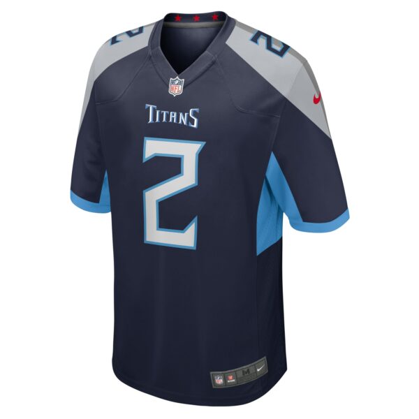 Men’s Tennessee Titans Azeez Al-Shaair Nike Navy Team Game Jersey