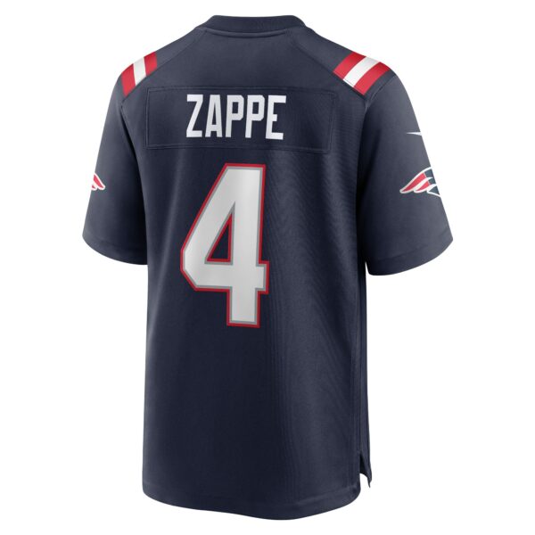 Men’s New England Patriots Bailey Zappe Nike Navy Game Player Jersey