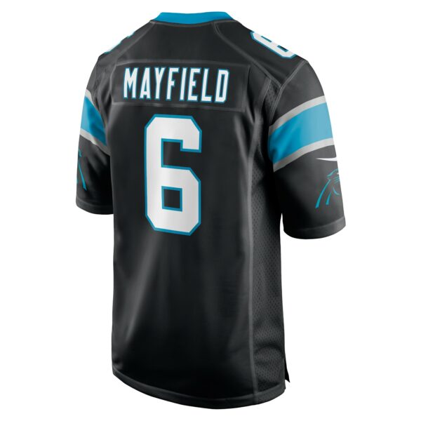 Men’s Carolina Panthers Baker Mayfield Nike Black Home Player Game Jersey