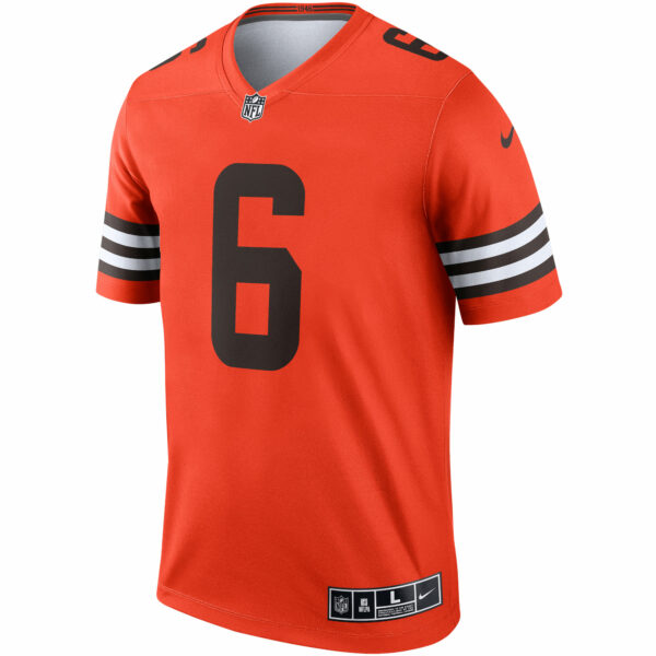 Men’s Cleveland Browns Baker Mayfield Nike Orange Inverted Legend Jersey