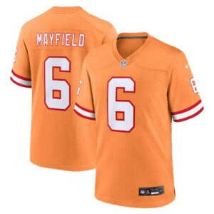 Men's Tampa Bay Buccaneers Baker Mayfield Nike Orange Throwback Game Jersey