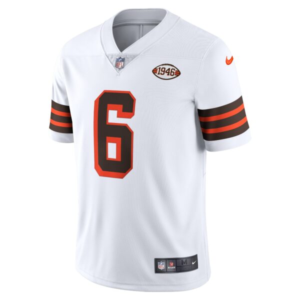 Men’s Cleveland Browns Baker Mayfield Nike White 1946 Collection Alternate Vapor Limited Jersey