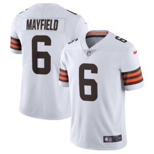 Men's Cleveland Browns Baker Mayfield Nike White Vapor Limited Jersey