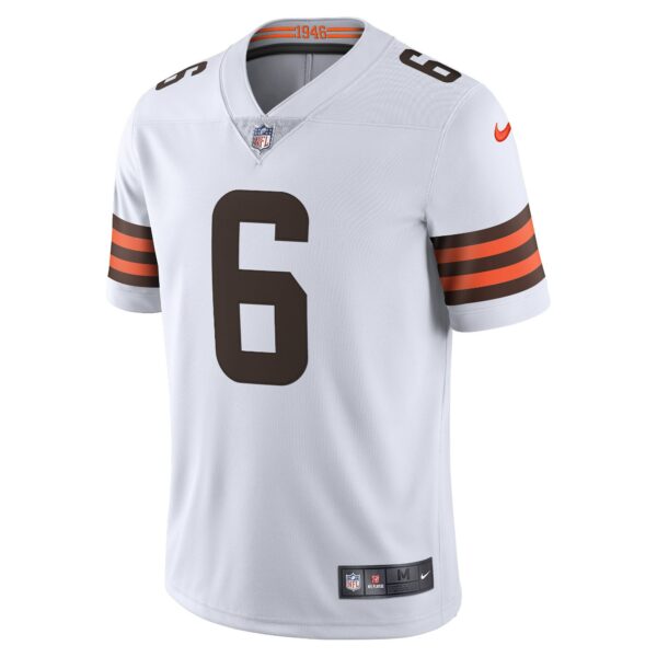 Men’s Cleveland Browns Baker Mayfield Nike White Vapor Limited Jersey