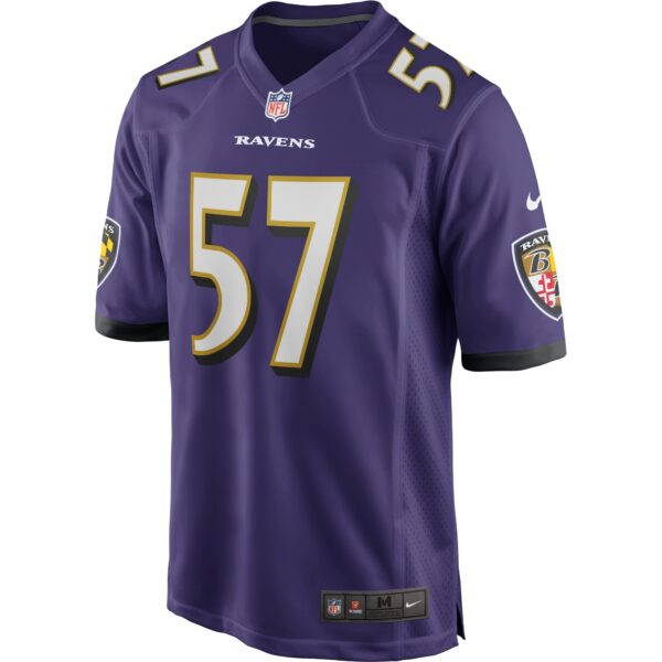 Men’s Baltimore Ravens Bart Scott Nike Purple Game Retired Player Jersey