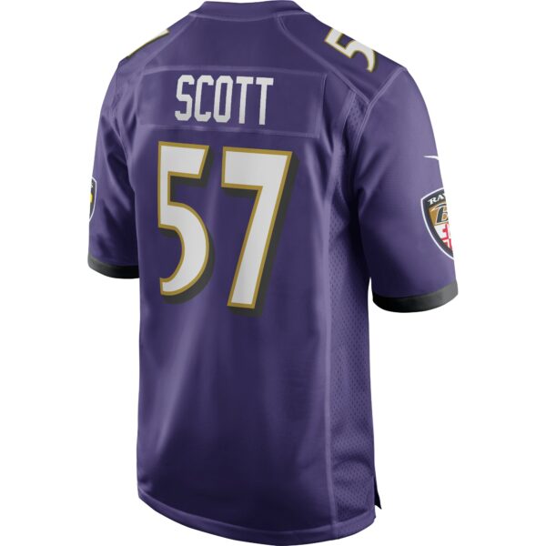 Men’s Baltimore Ravens Bart Scott Nike Purple Game Retired Player Jersey