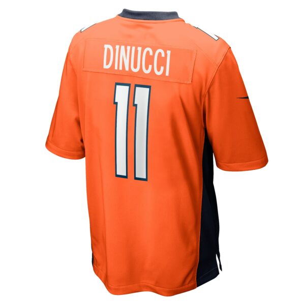 Men’s Denver Broncos Ben DiNucci Nike Orange Team Game Jersey