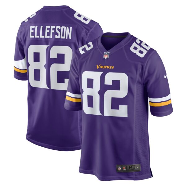 Men’s Minnesota Vikings Ben Ellefson Nike Purple Game Jersey