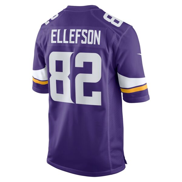 Men’s Minnesota Vikings Ben Ellefson Nike Purple Game Jersey