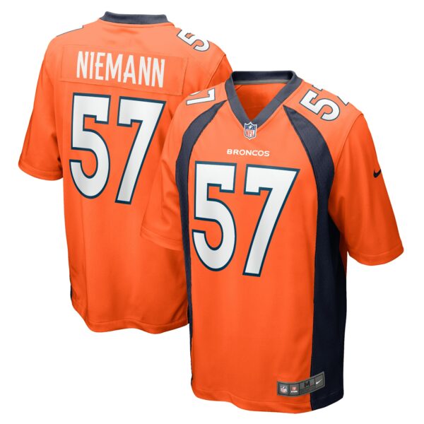 Men’s Denver Broncos Ben Niemann Nike Orange Team Game Jersey