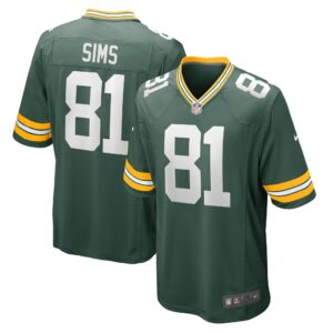 Men's Green Bay Packers Ben Sims Nike Green Team Game Jersey