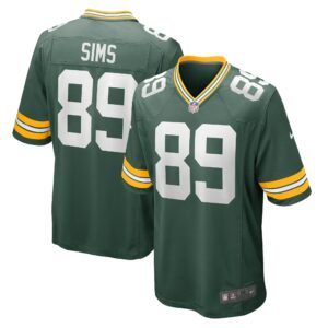 Men's Green Bay Packers Ben Sims Nike Green Team Game Jersey